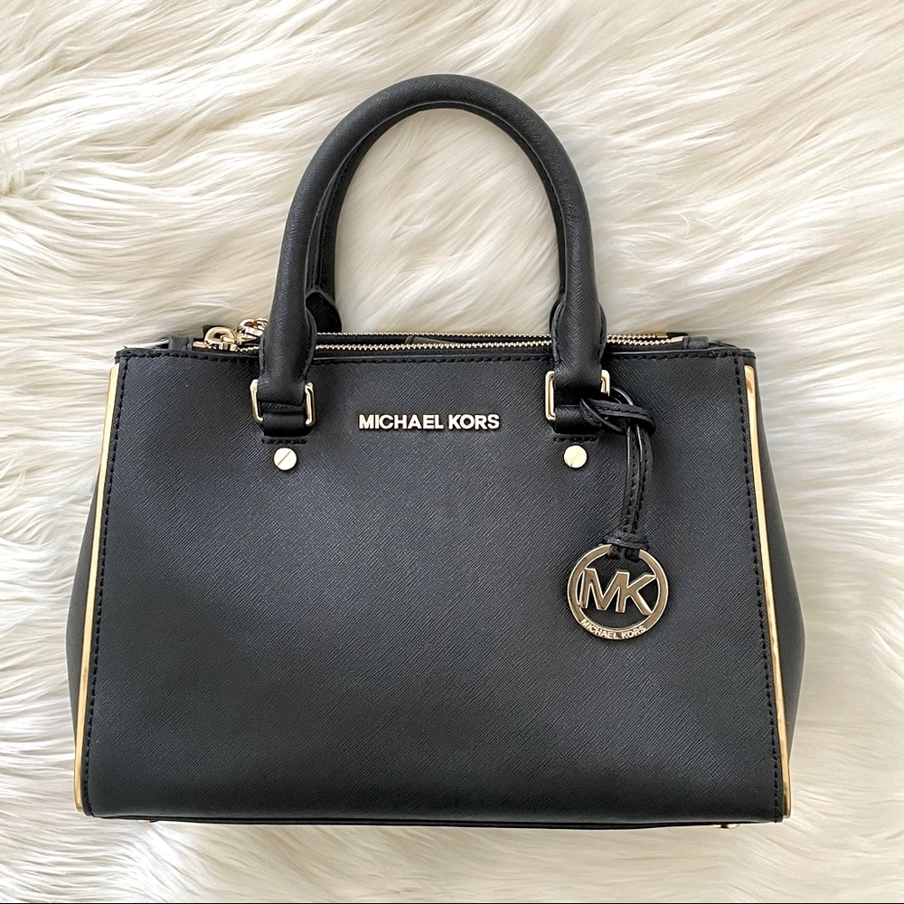 Michael Kors Medium Size Purse with Gold Accents